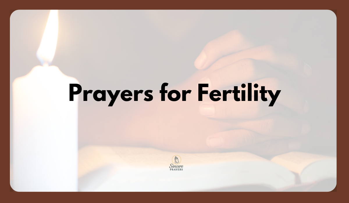 40 Powerful Prayers for Fertility