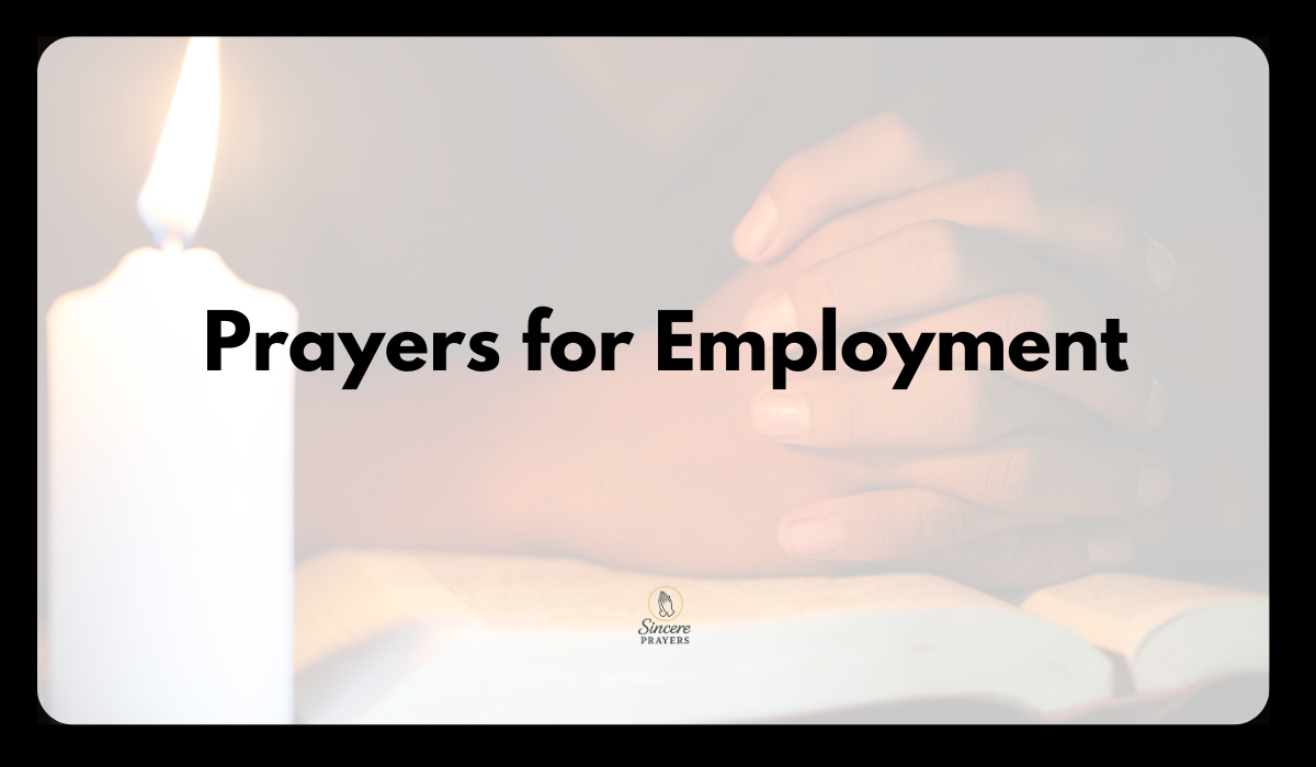 40 Powerful Prayers for Employment