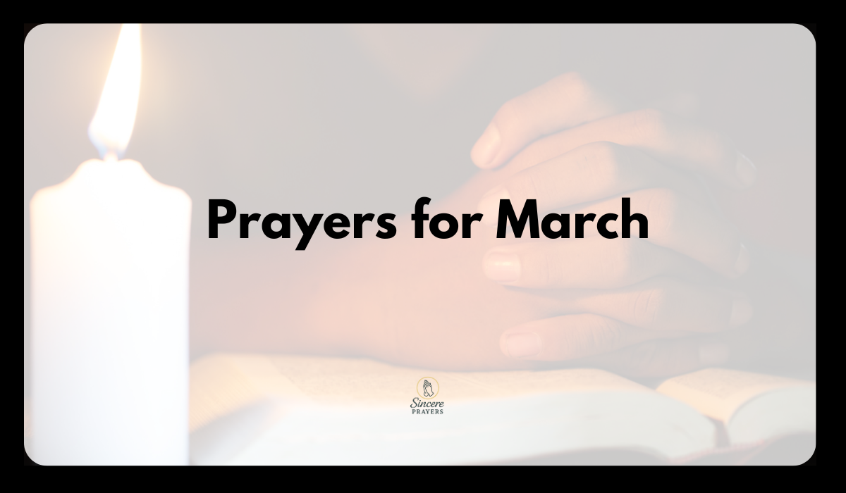 40 Powerful Prayers for March
