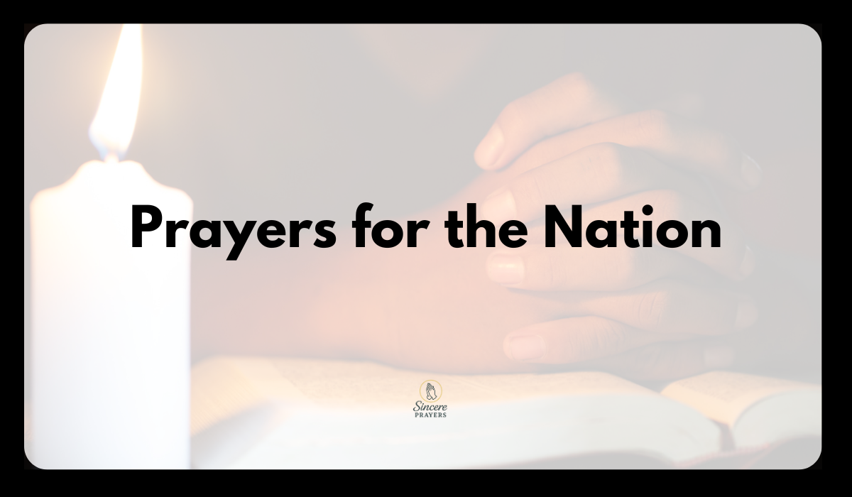 40 Powerful Prayers for the Nation