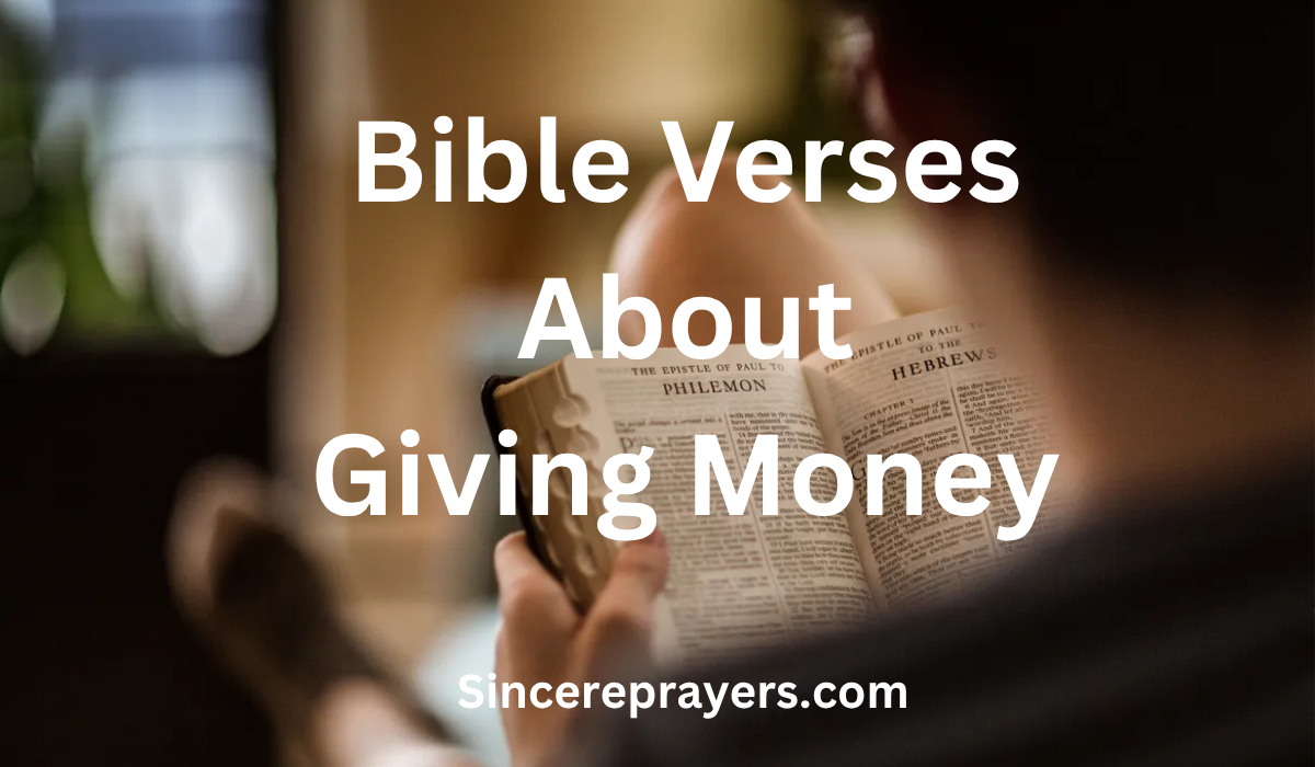 35 Inspiring Bible Verses About Giving Money