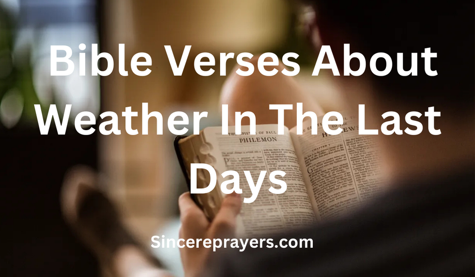  Bible Verses About Weather In The Last Days