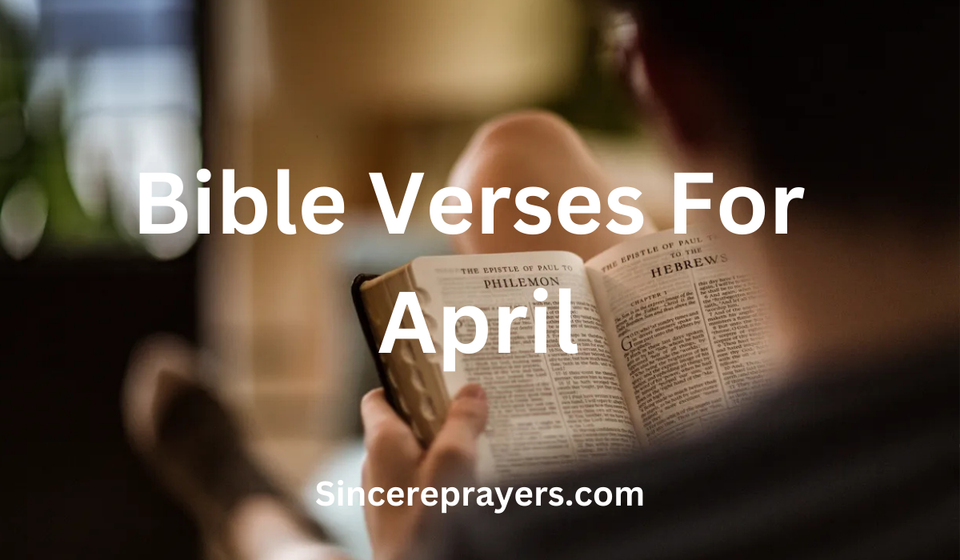 Bible Verses For April