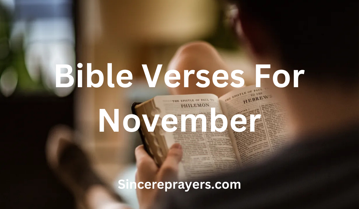 35 Powerful Bible Verses For November