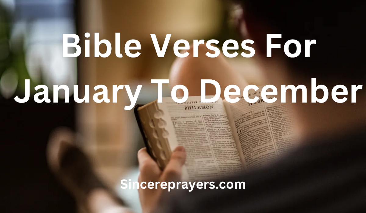 35 Powerful Bible Verses For January To December