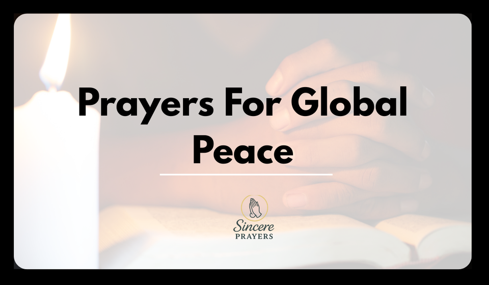 Prayers For Global Peace