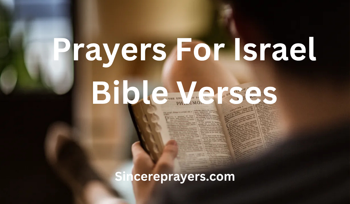 35 Most Powerful Prayers For Israel Bible Verses