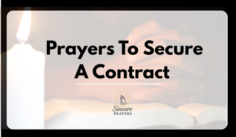 40 Most Effective Prayers To Secure A Contract