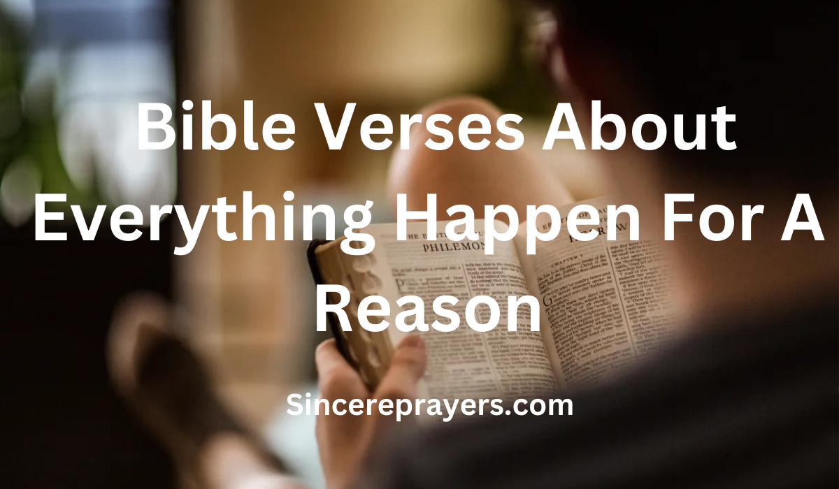 35 Most Effective Bible Verses About Everything Happen For A Reason