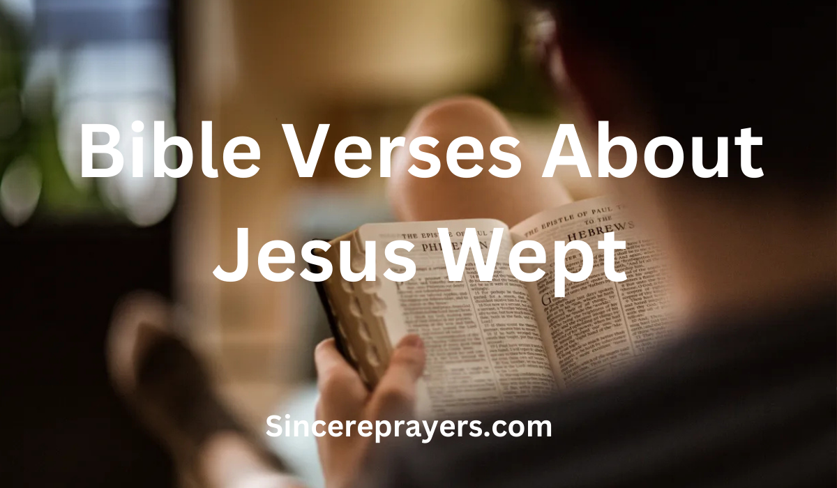 35 Most Powerful Bible Verses About Jesus Wept
