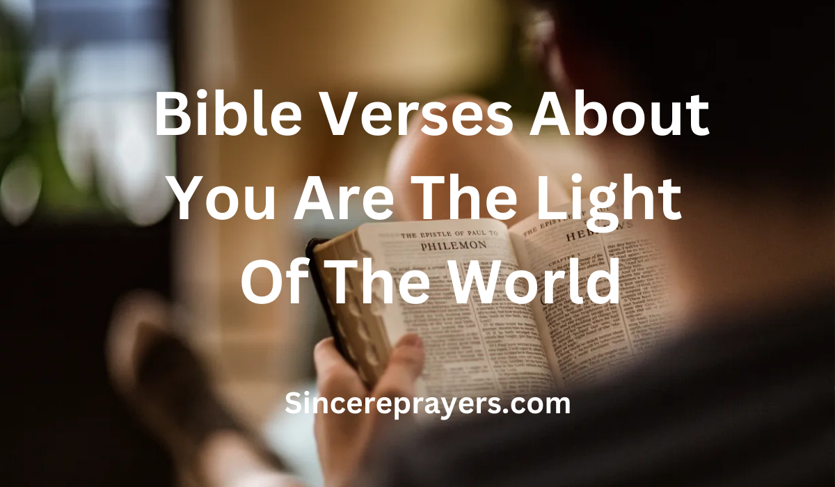 35 Inspiring Bible Verses About You Are The Light Of The World