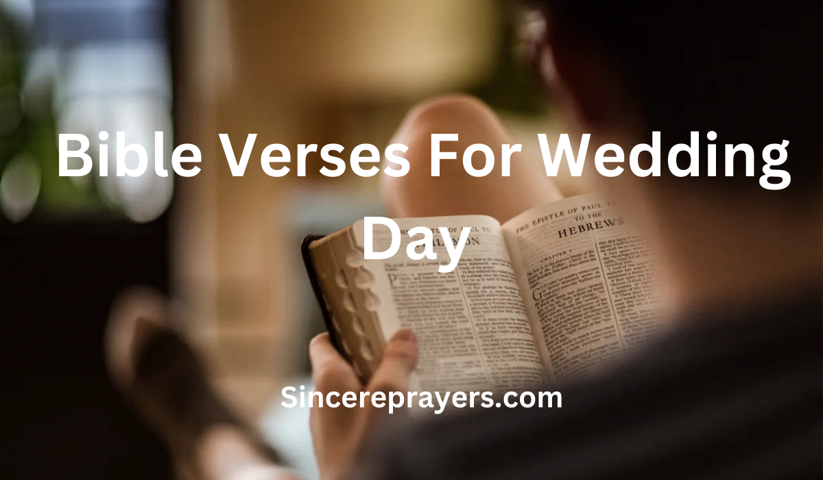 35 Amazing Bible Verses For Wedding Day