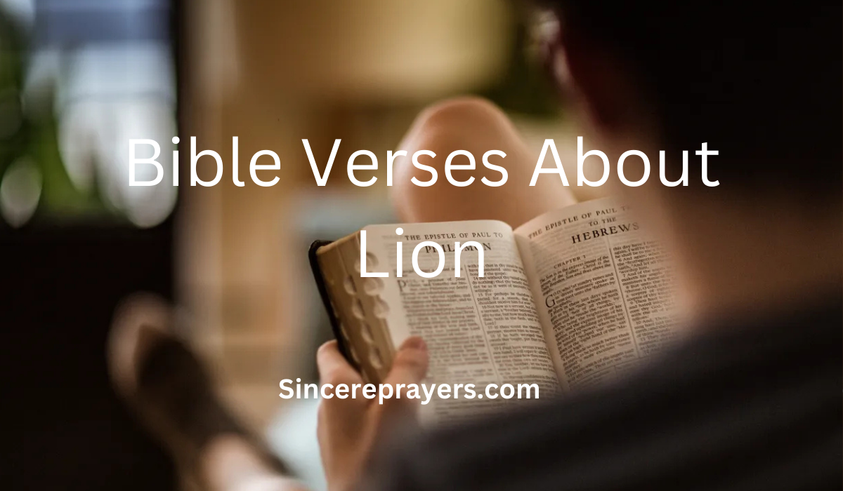 35 Most Powerful Bible Verses About Lion
