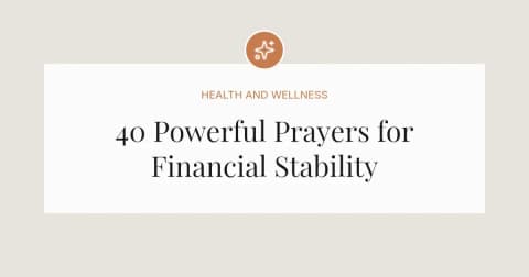 40 Powerful Prayers for Financial Stability