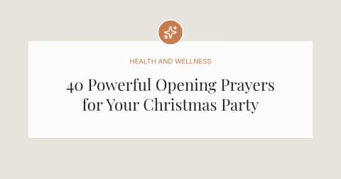 40 Powerful Opening Prayers for Christmas Party