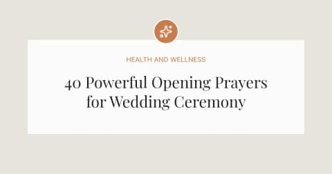 40 Powerful Opening Prayers for Wedding Ceremony