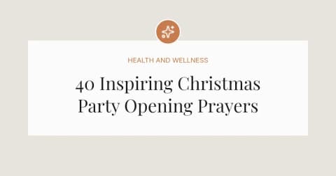 40 Inspiring Christmas Party Opening Prayers