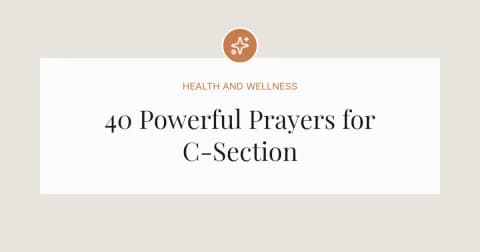 40 Powerful Prayers for C-Section