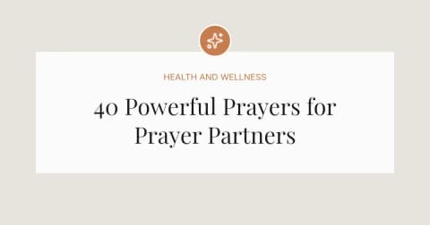 40 Powerful Prayers for Prayer Partners