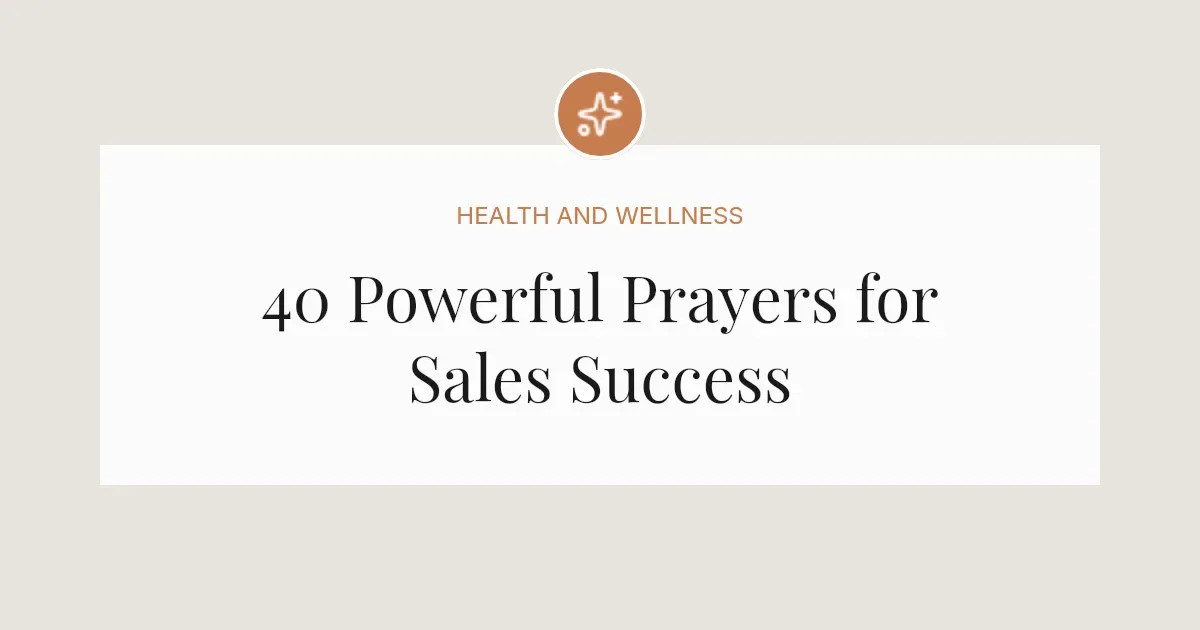 40 Powerful Prayers for Sales