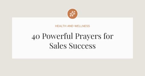 40 Powerful Prayers for Sales