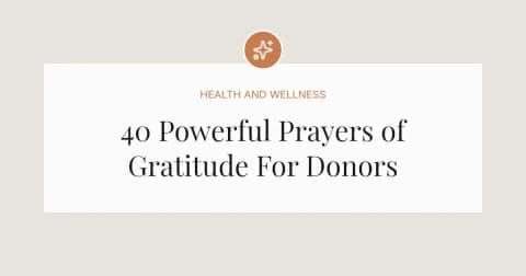 40 Powerful Prayers of Gratitude For Donors