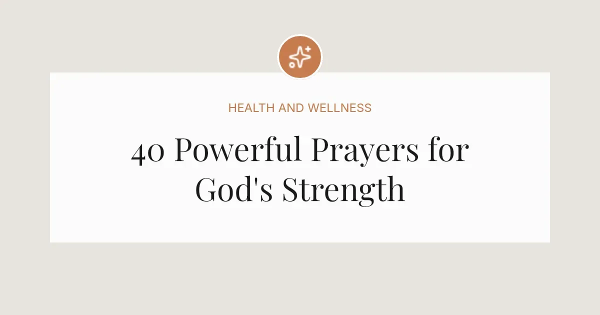 40 Powerful Prayers Of Power Of God