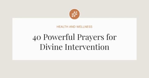 40 Powerful Prayers for Divine Intervention