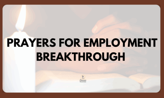 Prayers for Employment Breakthrough