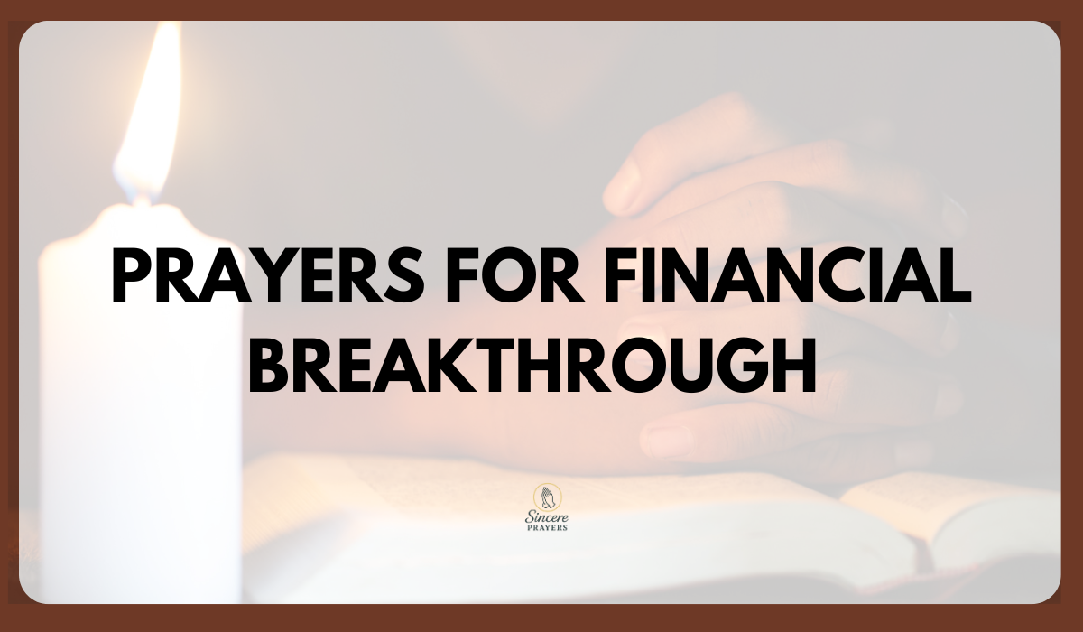 Prayers for Financial Breakthrough