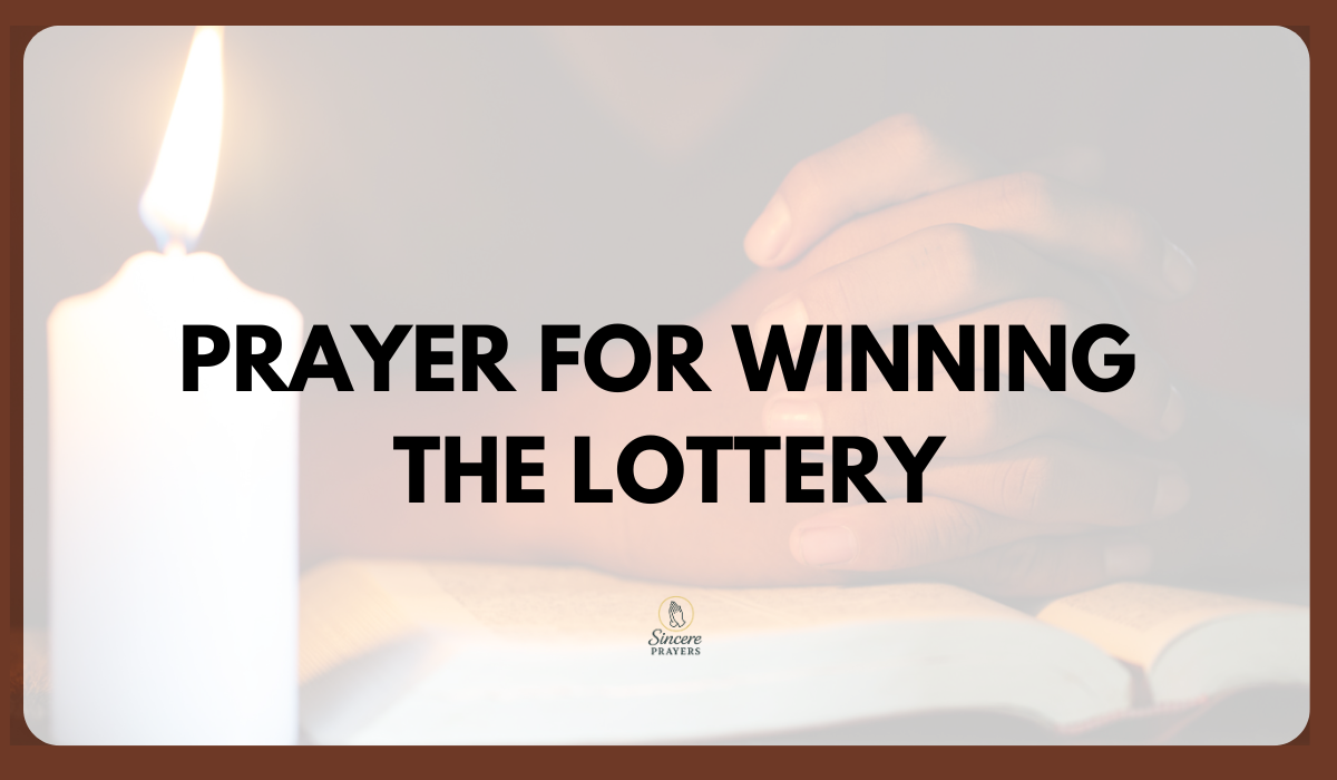 Prayers to Win the Lottery