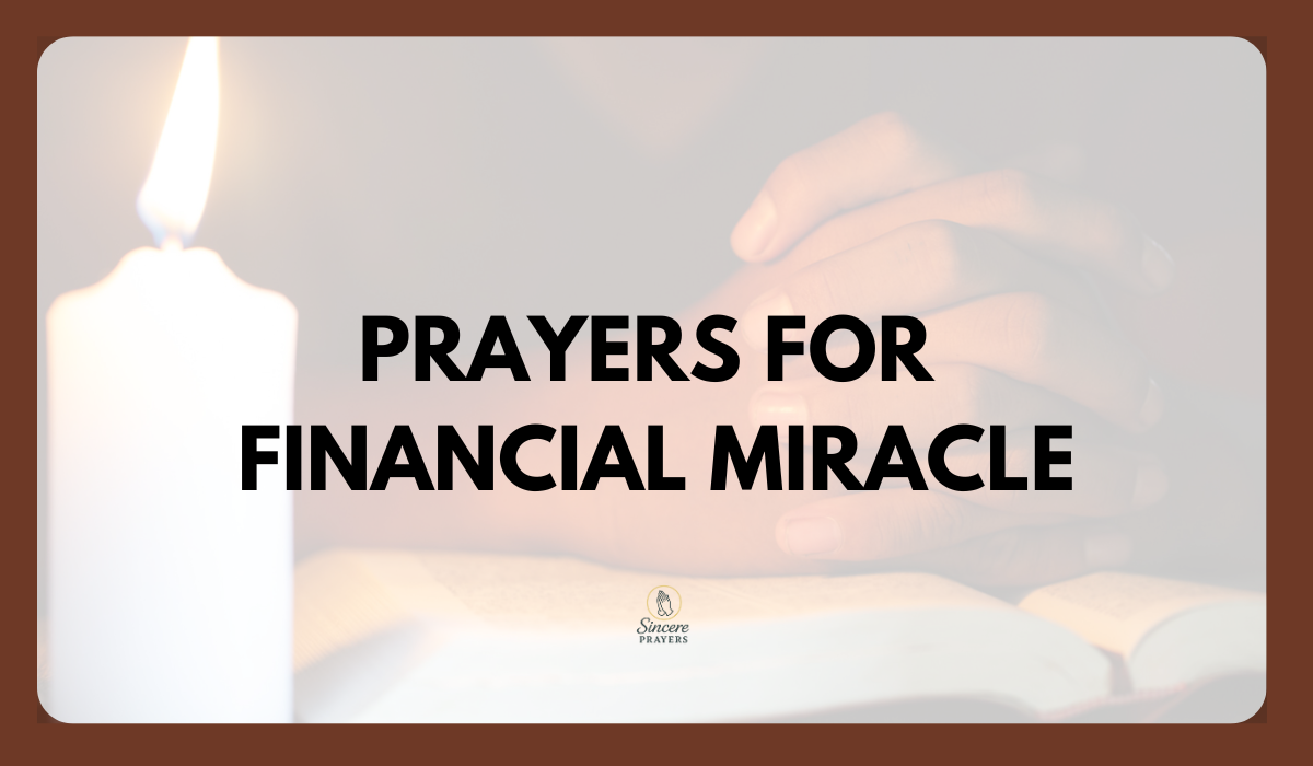 Prayers for Financial Miracle