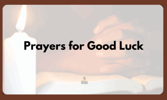Prayers for Good Luck