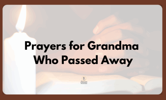 Prayers for Grandma Who Passed Away