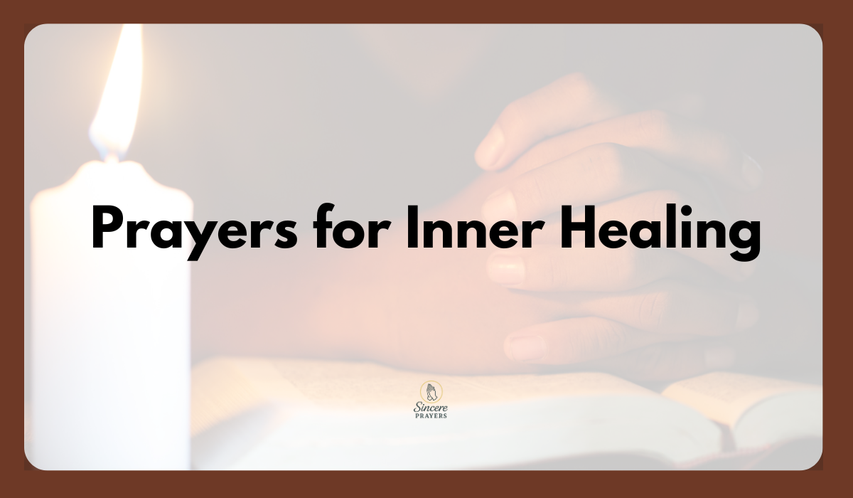 Prayers for Inner Healing