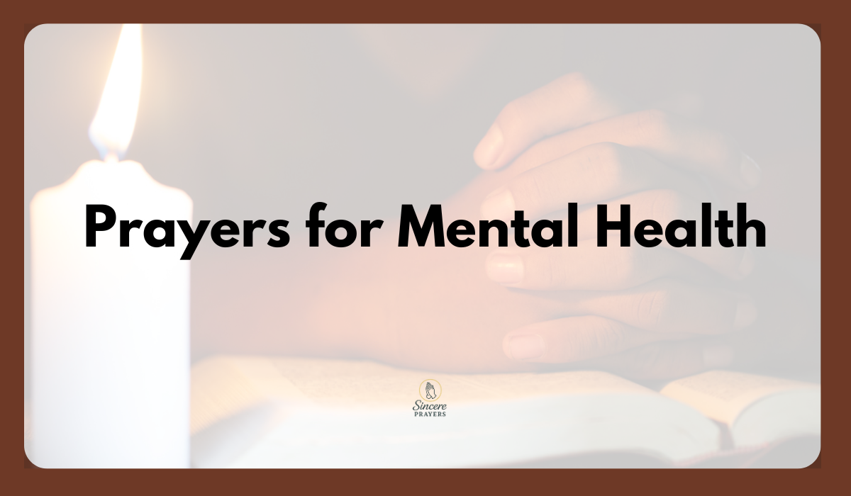Prayers for Mental Health