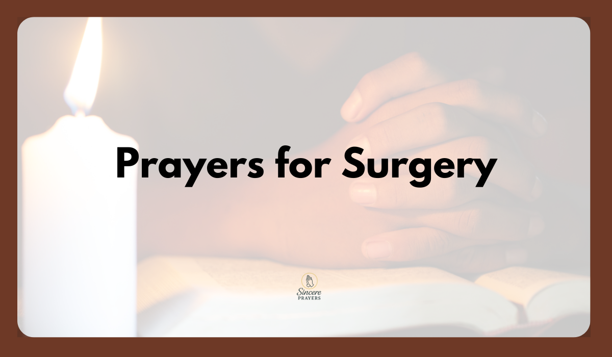 Prayers for Surgery