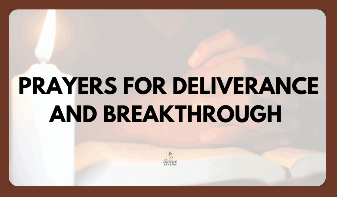 Prayers for Deliverance and Breakthrough