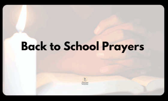 Back to School Prayers for Students
