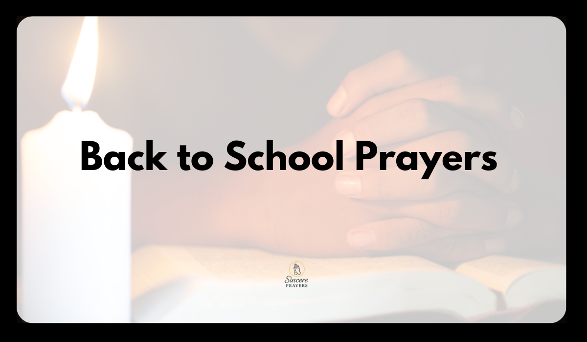 Back-to-School Prayers for Teachers