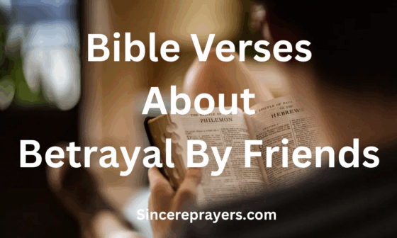 Bible Verses About Betrayal By Friends
