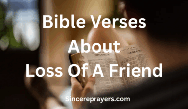 Bible Verses About Loss Of A Friend