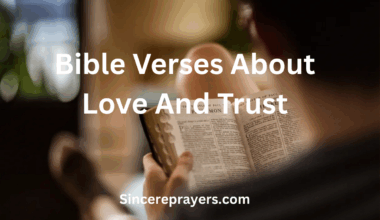 Bible Verses About Love And Trust