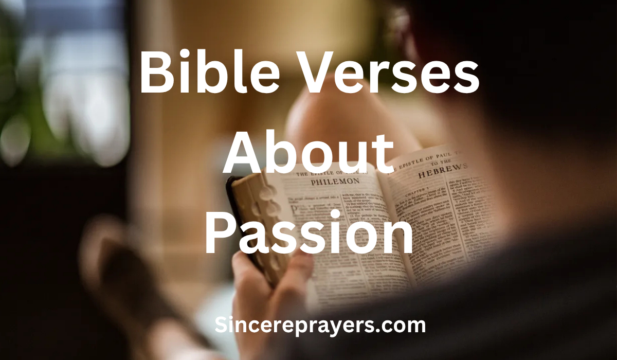 Bible Verses About Passion