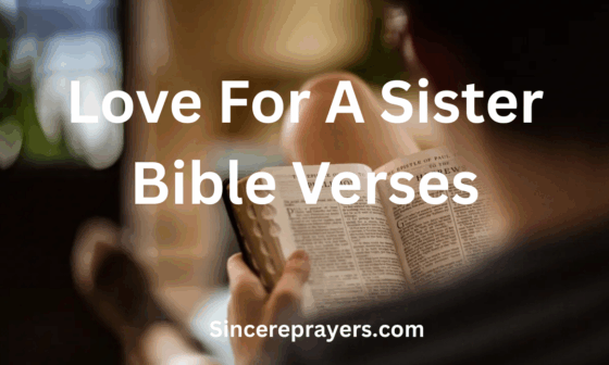 Love For A Sister Bible Verses