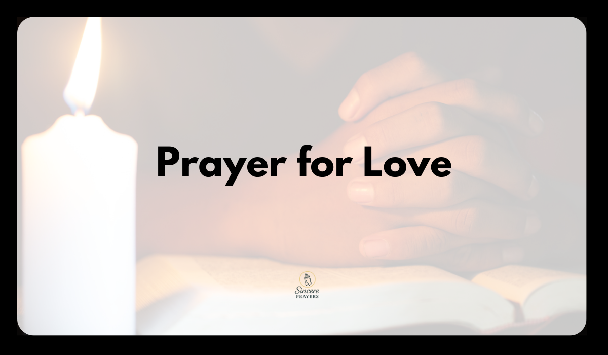 Prayer for Love