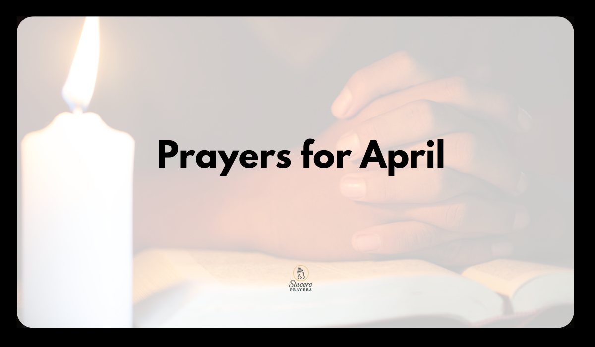 Prayers for April