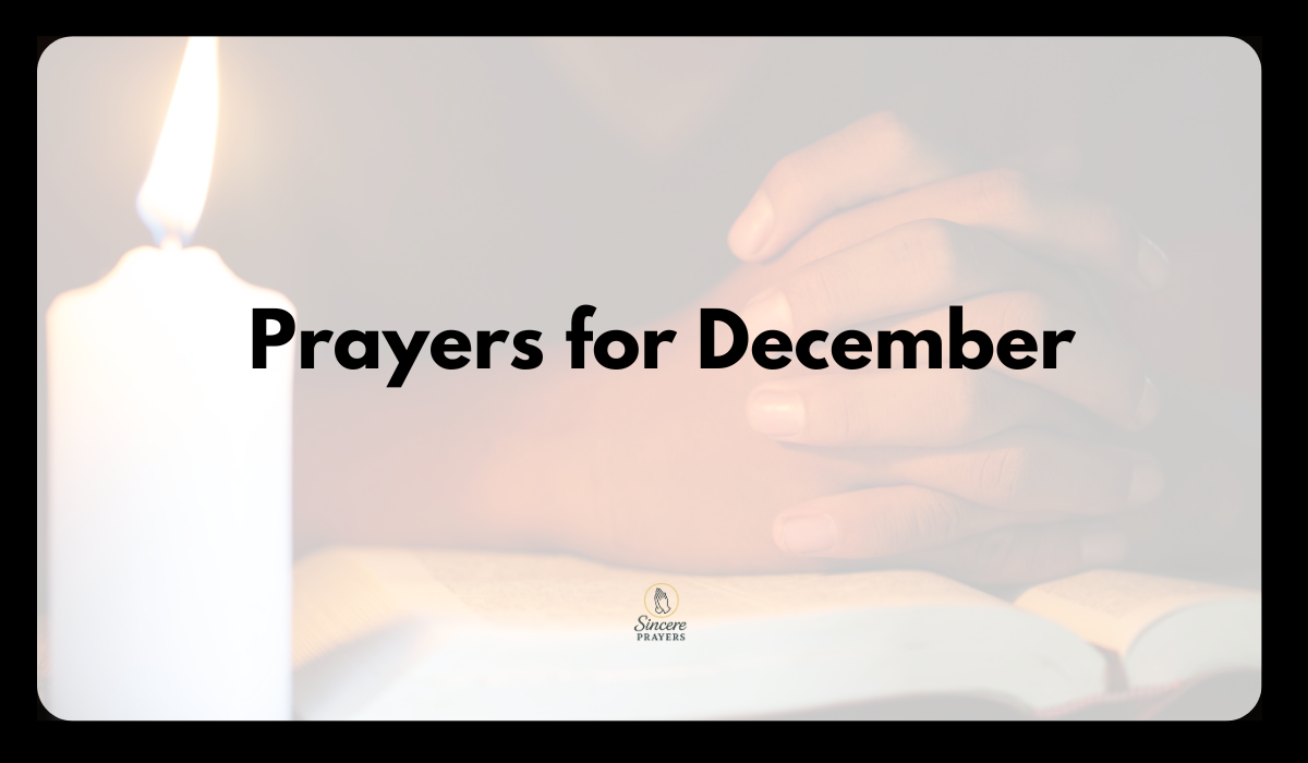 Prayers for December