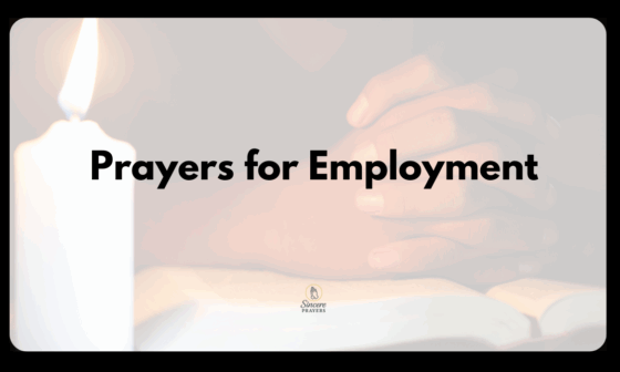 Prayers for Employment