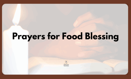 Prayers for Food Blessing